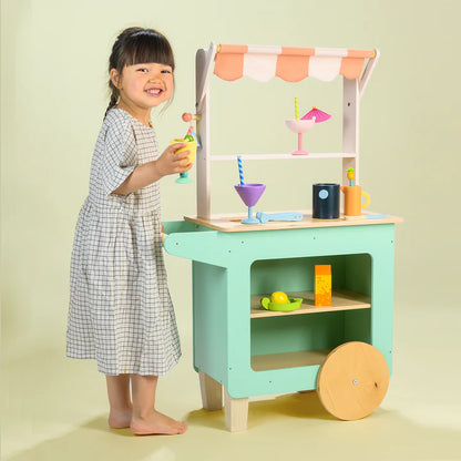 Tenderleaf Toys Drinks Trolley-Tenderleaf Toys Drinks Trolley
