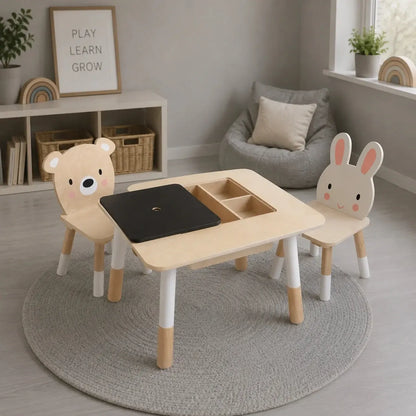 Tenderleaf Toys Forest Table And Chairs-Tenderleaf Toys Forest Table And Chairs