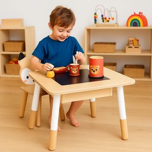 Tenderleaf Toys Forest Table And Chairs-Tenderleaf Toys Forest Table And Chairs