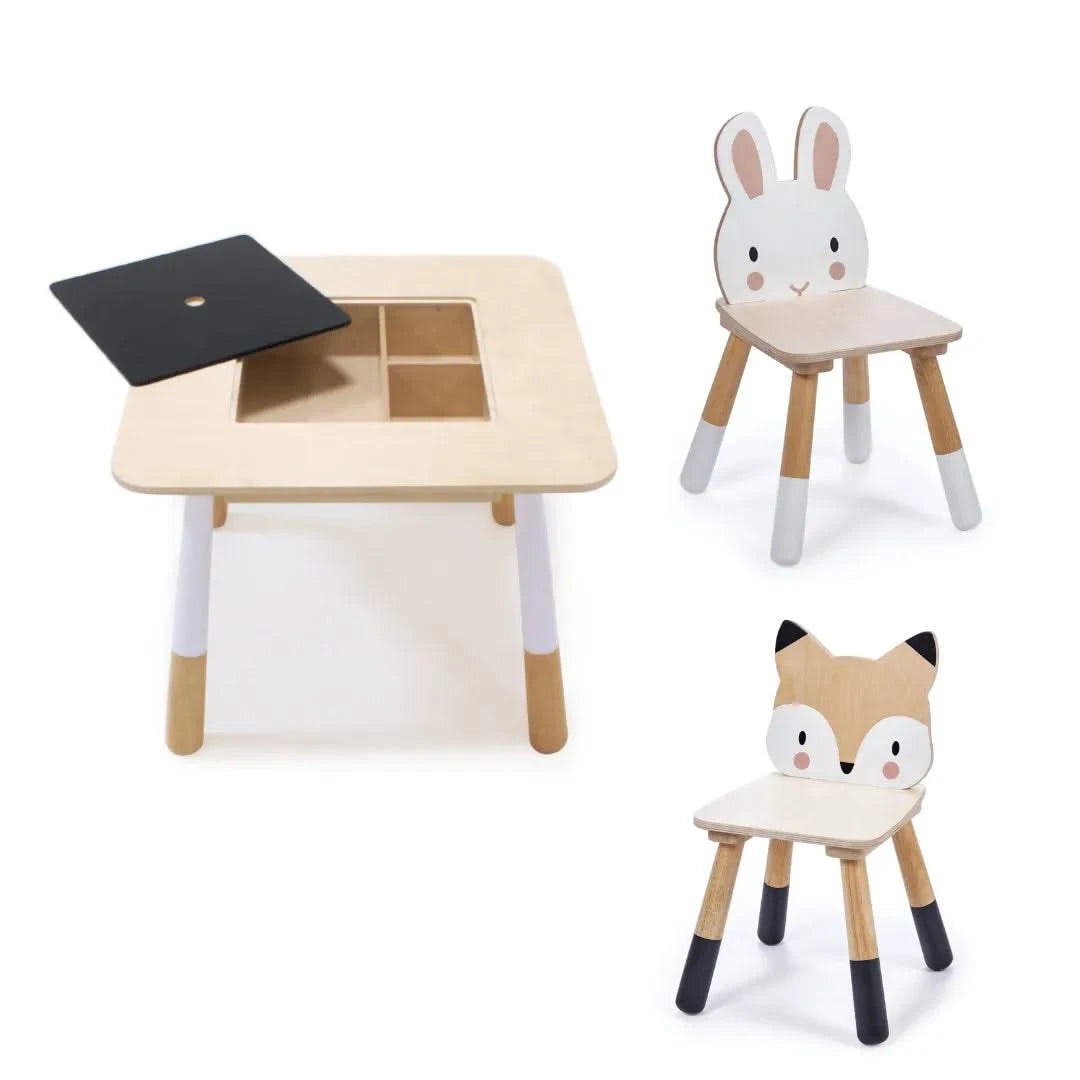 Tenderleaf Toys Forest Table And Chairs-Tenderleaf Toys Forest Table And Chairs