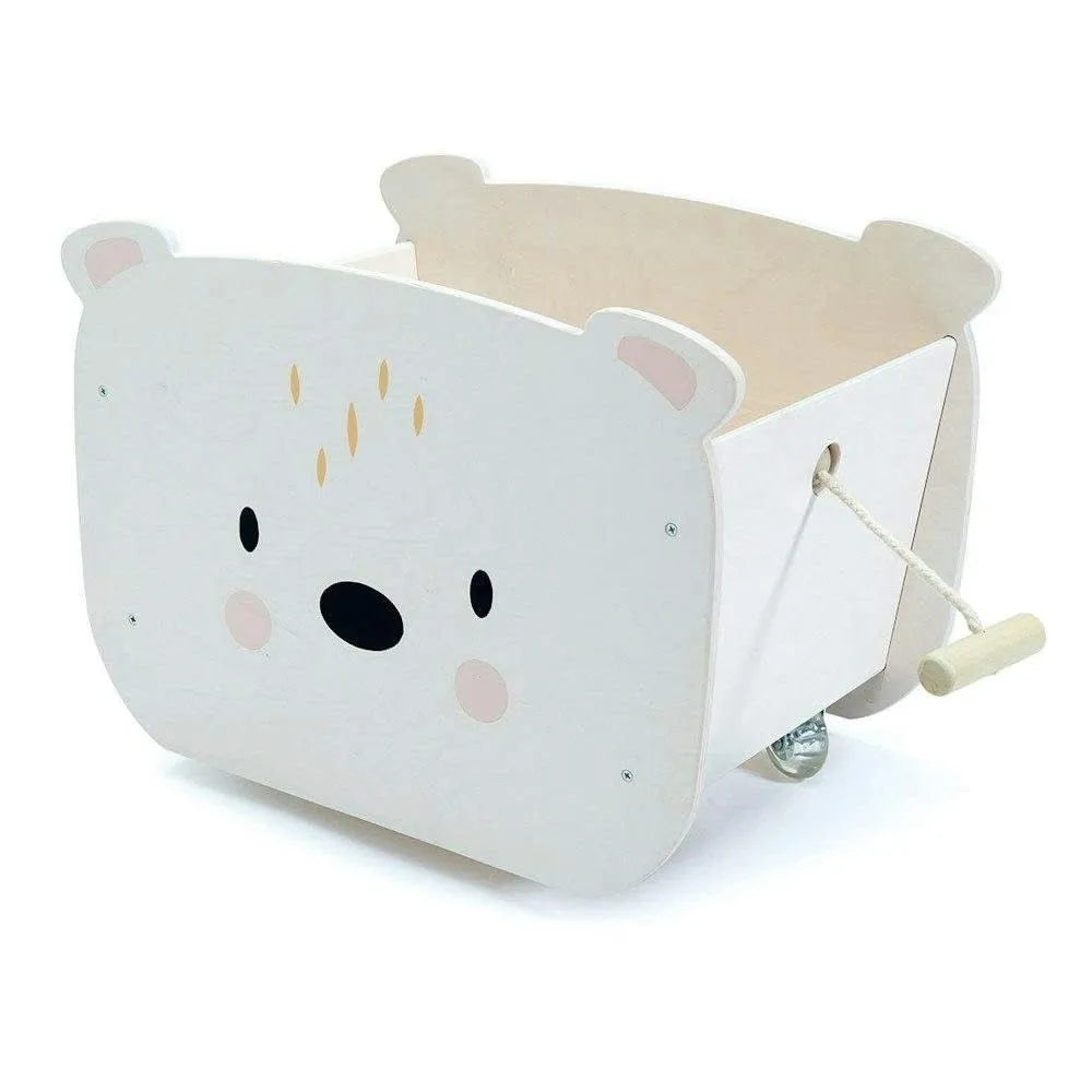 Tenderleaf Toys Pull Along Bear Cart-Tenderleaf Toys Pull Along Bear Cart