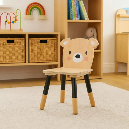 Tenderleaf Toys Wooden Forest Bear Chair-Tenderleaf Toys Wooden Forest Bear Chair