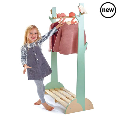 Tenderleaf Toys Wooden Forest Clothes Rail-Tenderleaf Toys Wooden Forest Clothes Rail