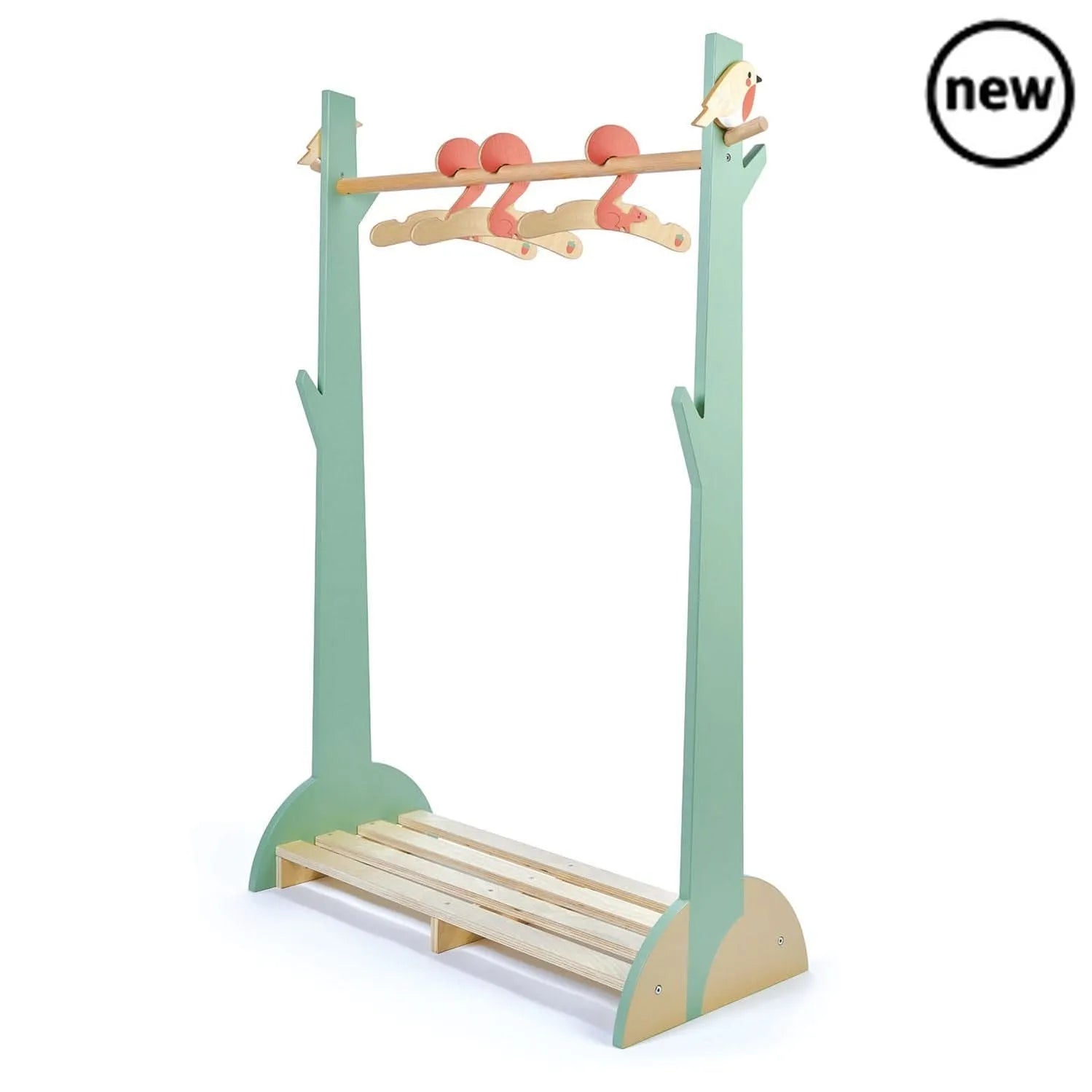 Tenderleaf Toys Wooden Forest Clothes Rail-Tenderleaf Toys Wooden Forest Clothes Rail