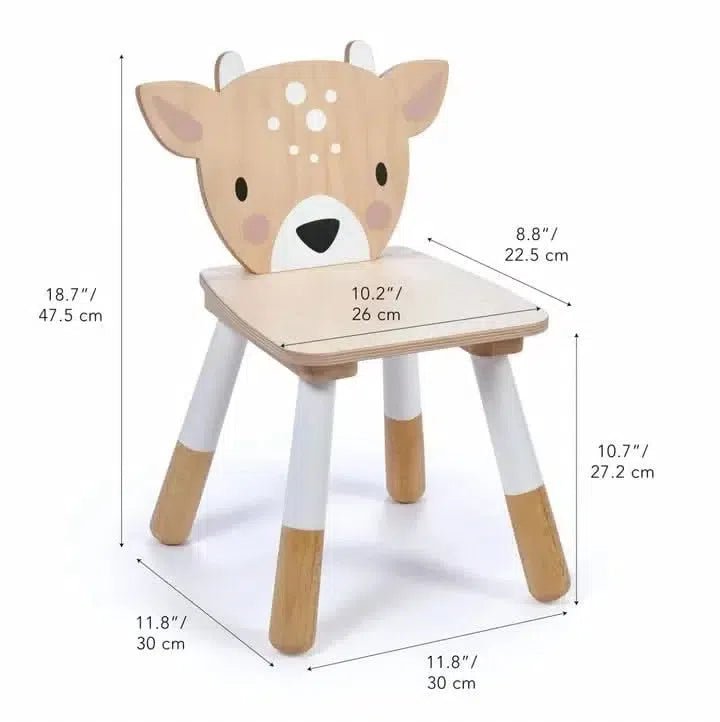 Tenderleaf Toys Wooden Forest Deer Chair-Tenderleaf Toys Wooden Forest Deer Chair