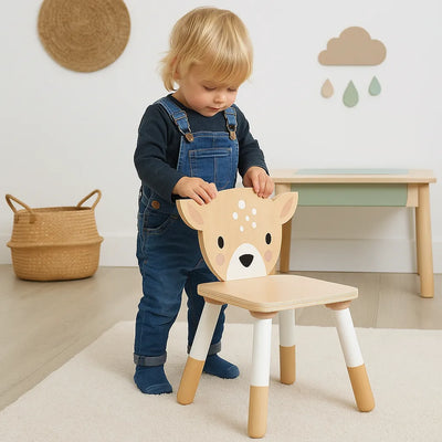 Tenderleaf Toys Wooden Forest Deer Chair-Tenderleaf Toys Wooden Forest Deer Chair