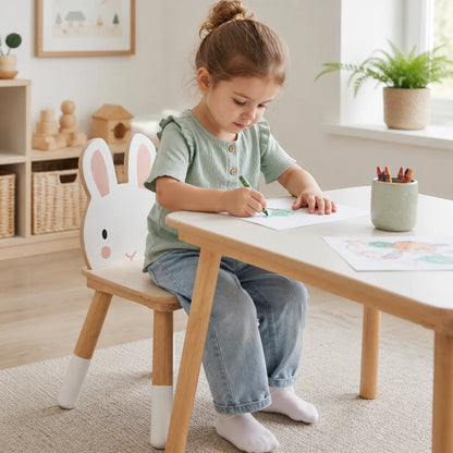 Tenderleaf Toys Wooden Forest Rabbit Chair-Tenderleaf Toys Wooden Forest Rabbit Chair