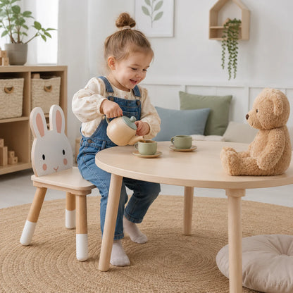 Tenderleaf Toys Wooden Forest Rabbit Chair-Tenderleaf Toys Wooden Forest Rabbit Chair