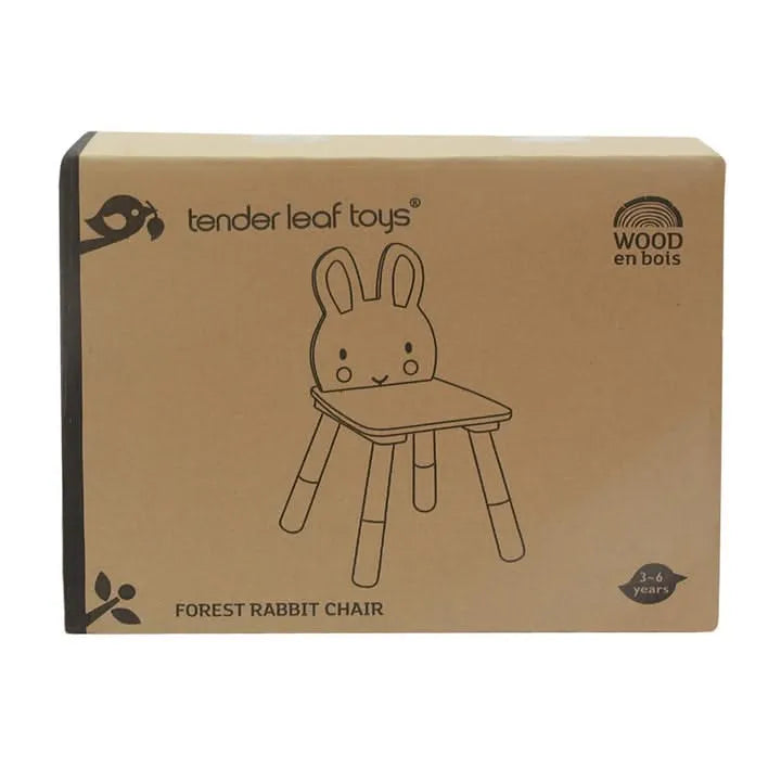 Tenderleaf Toys Wooden Forest Rabbit Chair-Tenderleaf Toys Wooden Forest Rabbit Chair