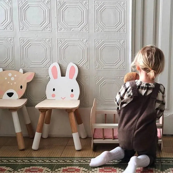 Tenderleaf Toys Wooden Forest Rabbit Chair-Tenderleaf Toys Wooden Forest Rabbit Chair