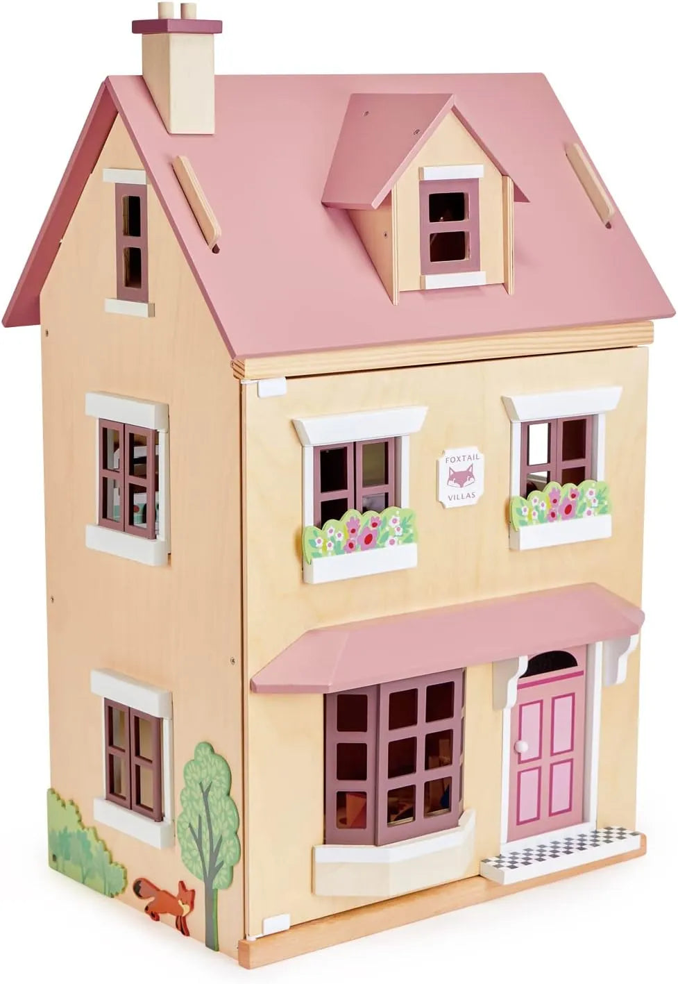 Tenderleaf Toys Wooden Foxtail Villa-Tenderleaf Toys Wooden Foxtail Villa