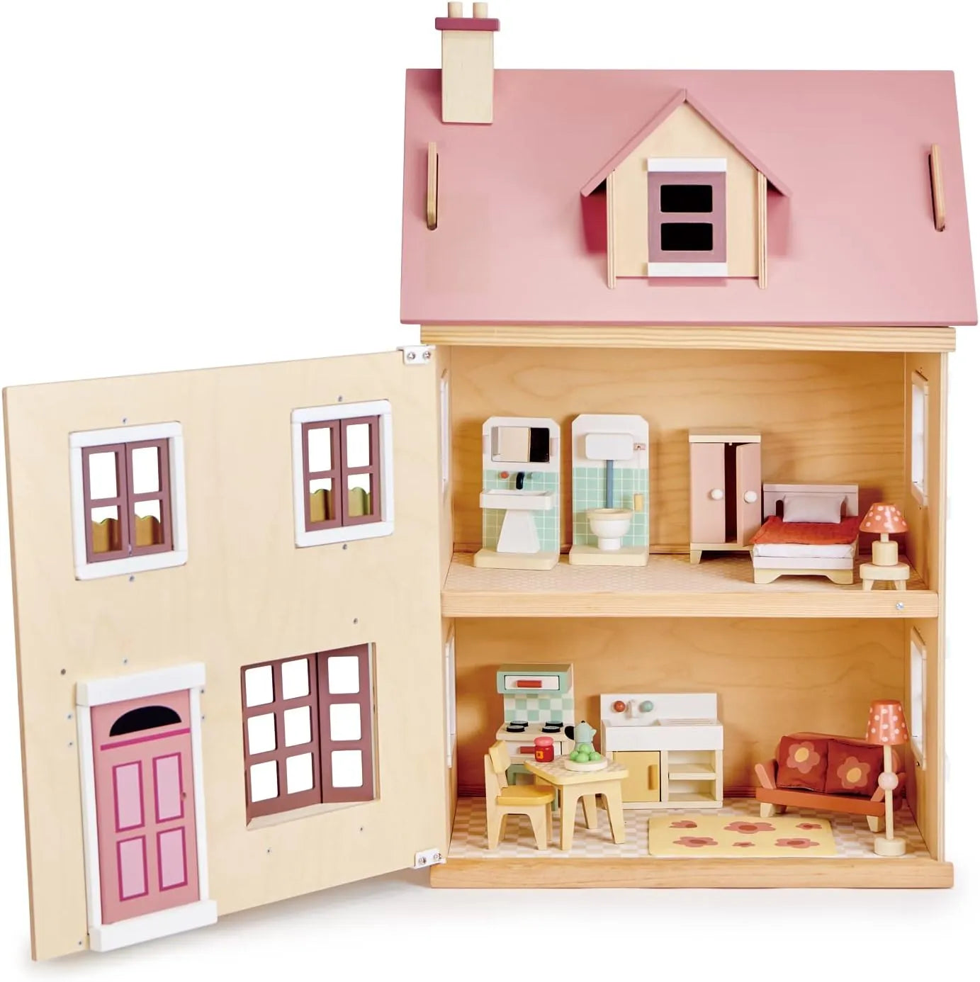 Tenderleaf Toys Wooden Foxtail Villa-Tenderleaf Toys Wooden Foxtail Villa
