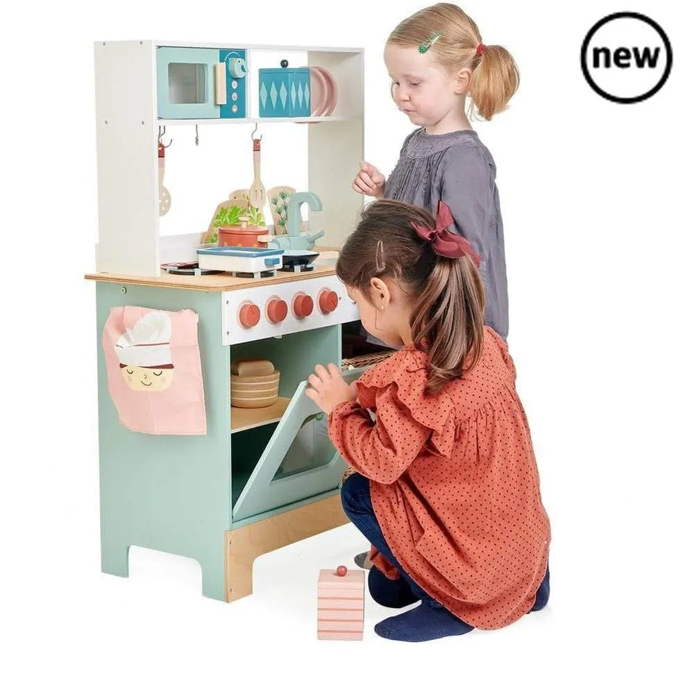 Tenderleaf Toys Wooden Kitchen Range-Tenderleaf Toys Wooden Kitchen Range