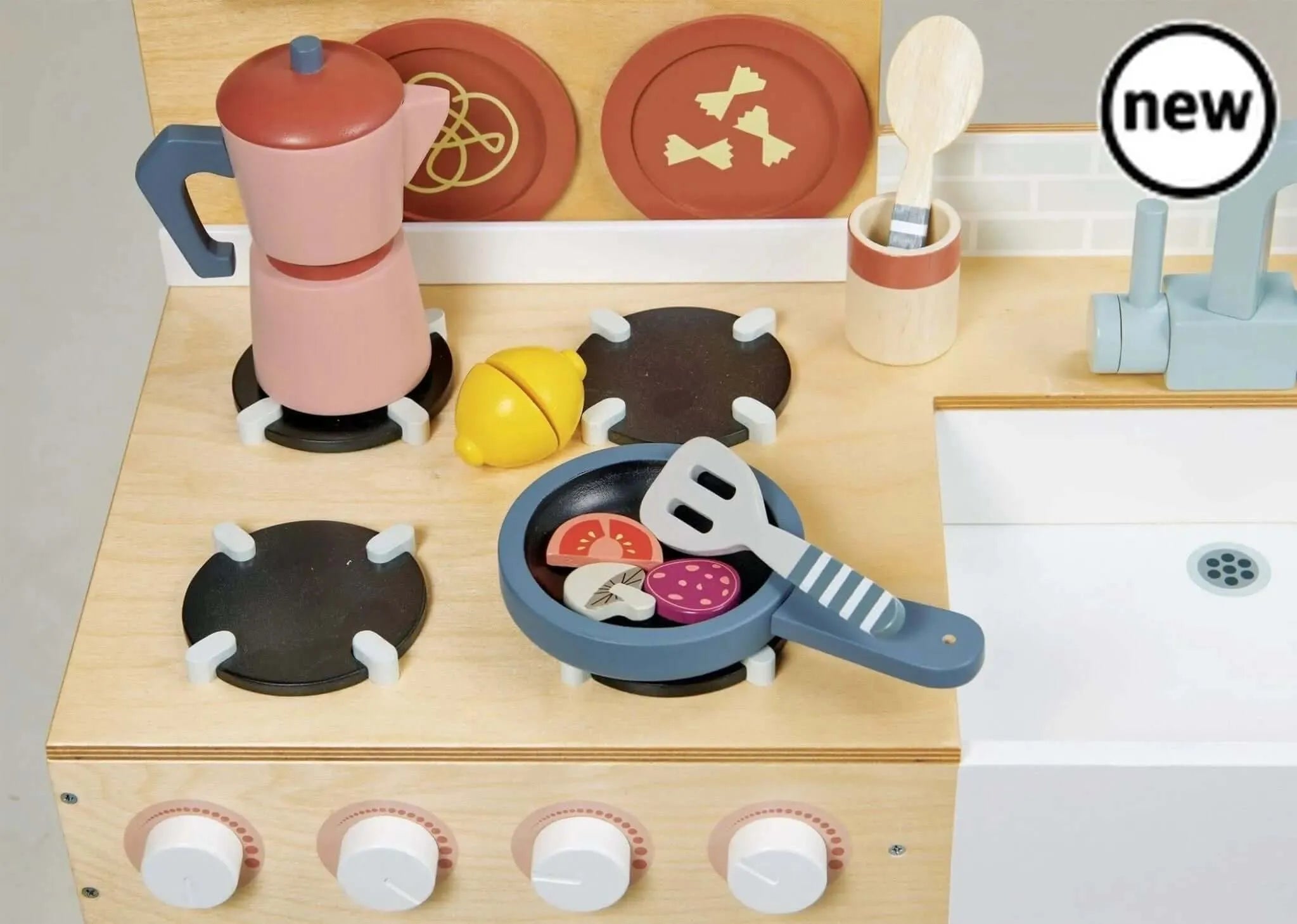 Tenderleaf Toys Wooden La Fiamma Grand Kitchen-Tenderleaf Toys Wooden La Fiamma Grand Kitchen