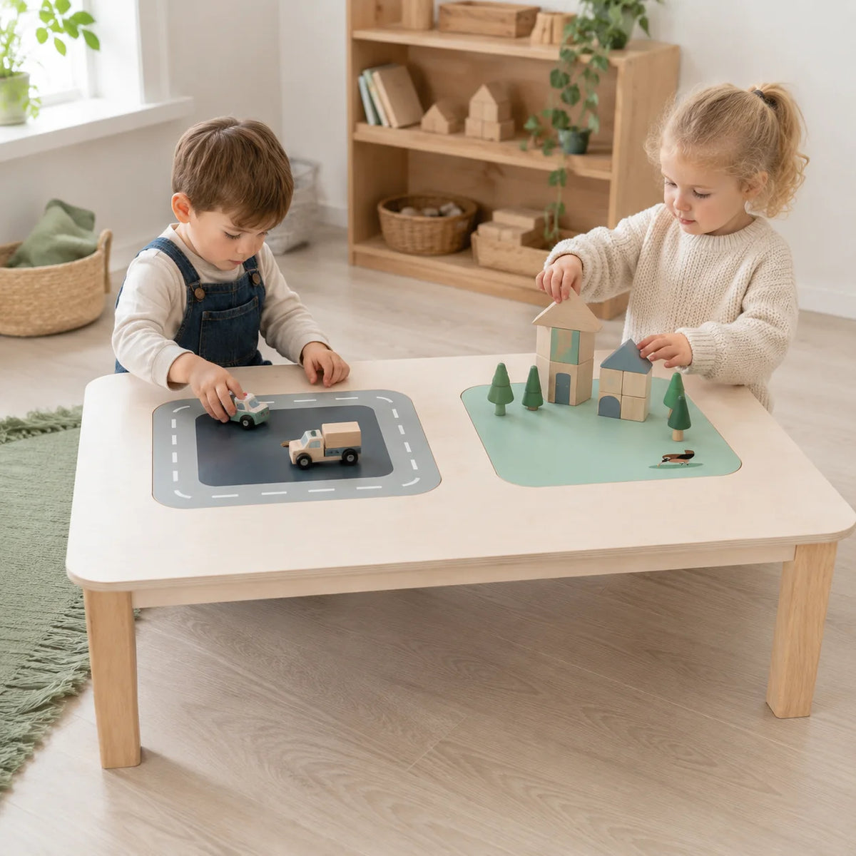 Tenderleaf Toys Wooden Large Play Table-Tenderleaf Toys Wooden Large Play Table