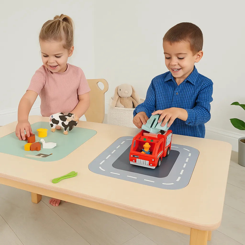 Tenderleaf Toys Wooden Large Play Table-Tenderleaf Toys Wooden Large Play Table