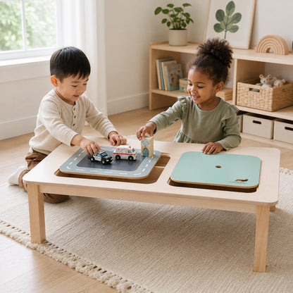 Tenderleaf Toys Wooden Large Play Table-Tenderleaf Toys Wooden Large Play Table