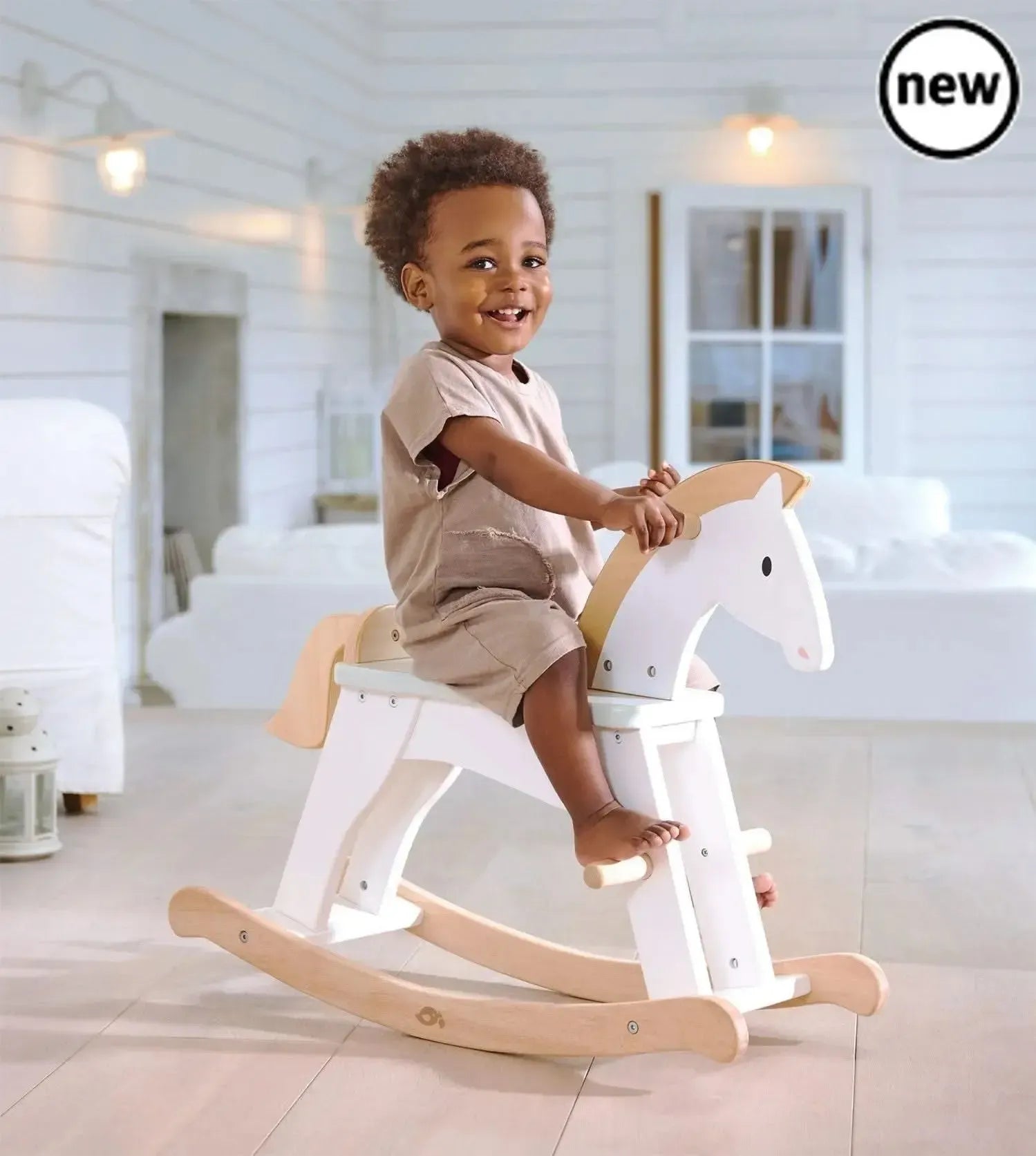 Tenderleaf Toys Wooden Lucky Rocking Horse-Tenderleaf Toys Wooden Lucky Rocking Horse