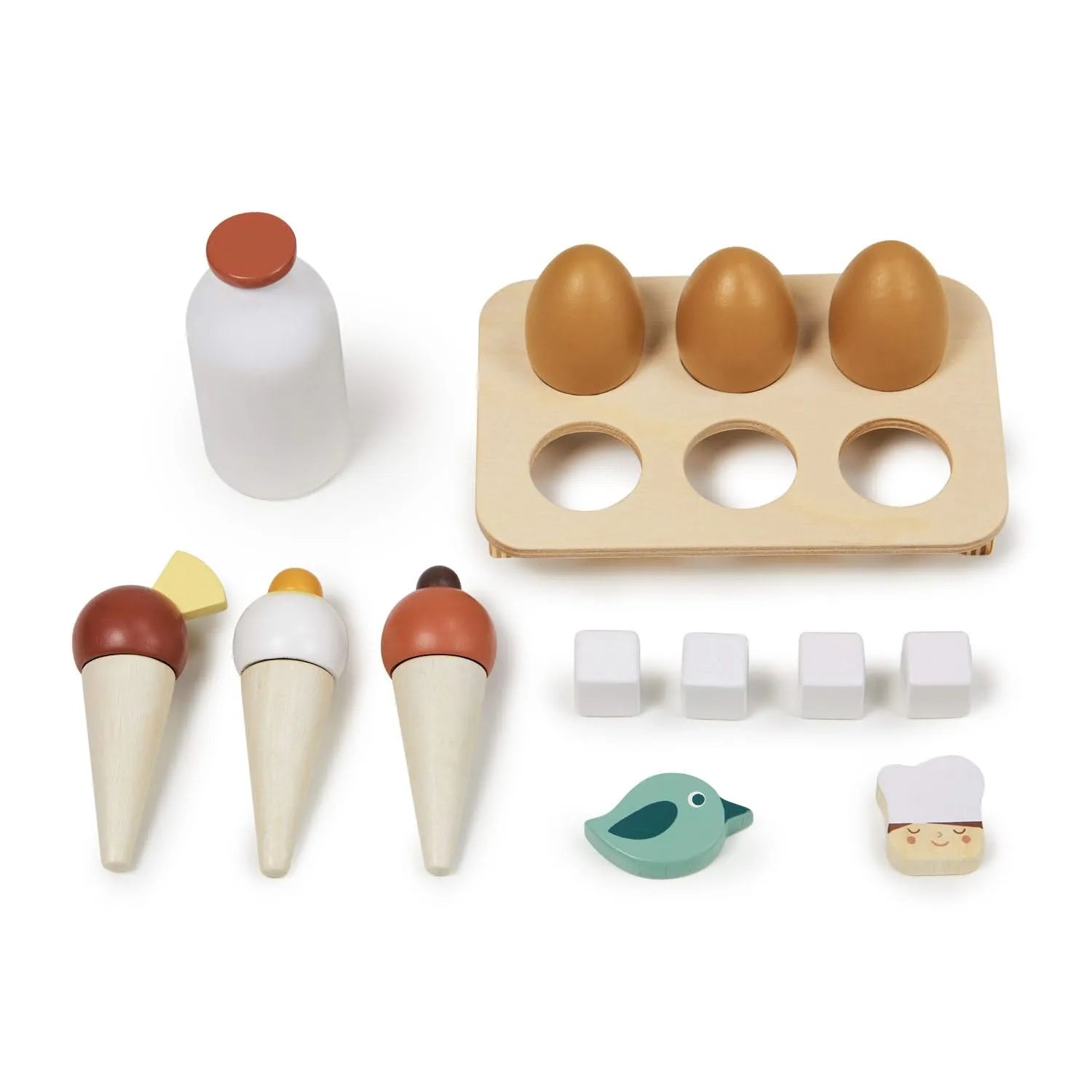 Tenderleaf Toys Wooden Refrigerator-Tenderleaf Toys Wooden Refrigerator