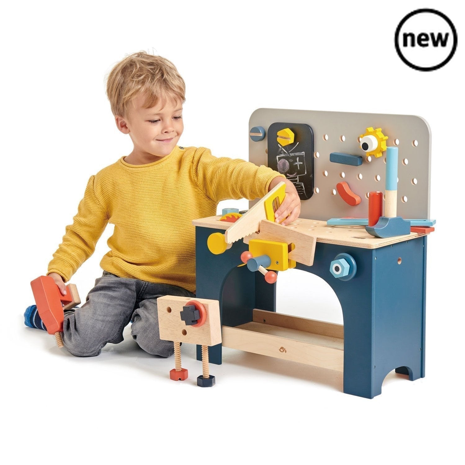 Tenderleaf Toys Wooden Table Top Tool Bench, Now you little ones can help around the house, such fun! Watch them make their own toys safely with this beautifully crafted Tender Leaf Toys Table Top Tool Bench. A great addition to any little budding carpenter's playroom. Tools included are a Hammer, Screwdriver, spanner, saw and handy red drill! Great for role play and creative play! Product size: 16.54 x 10.16 x 19.29'' Suitable for ages 3+, Tenderleaf Toys Wooden Table Top Tool Bench,Wooden Toys,Tenderleaf,