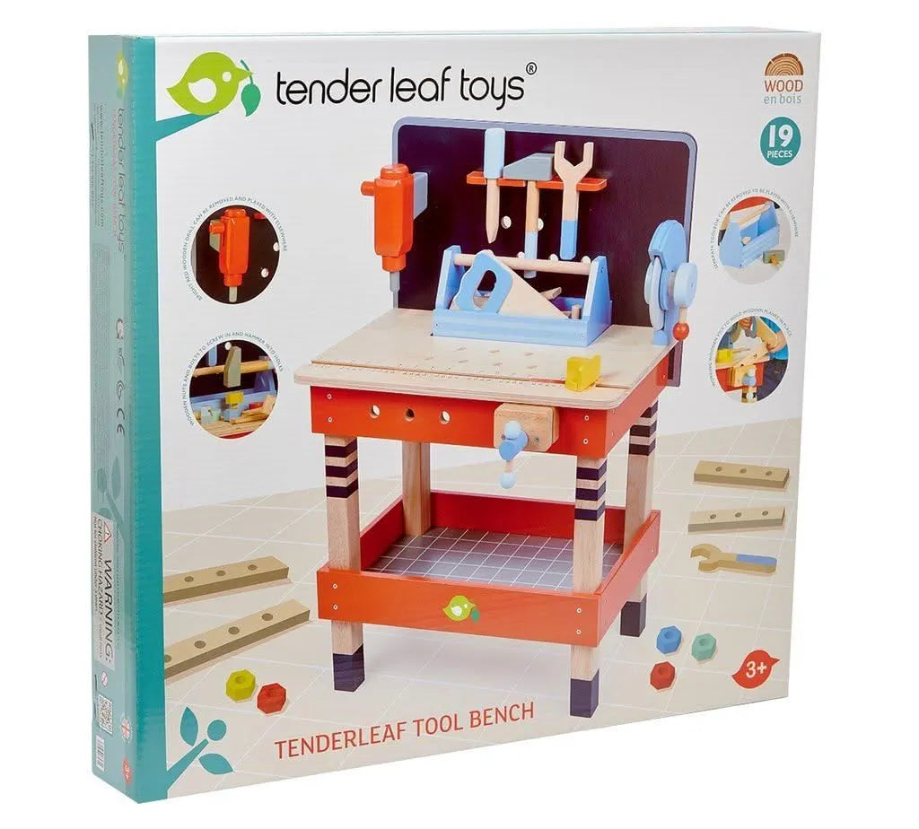 Tenderleaf Toys Wooden Tool Bench-Tenderleaf Toys Wooden Tool Bench
