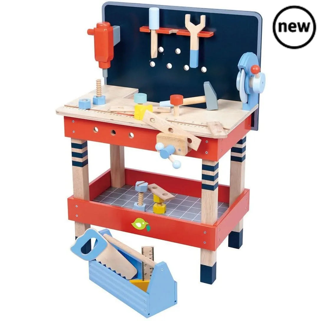 Tenderleaf Toys Wooden Tool Bench-Tenderleaf Toys Wooden Tool Bench