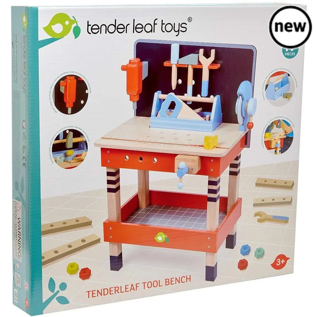 Tenderleaf Toys Wooden Tool Bench-Tenderleaf Toys Wooden Tool Bench
