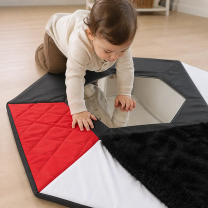 Texture Reflector Mat in natural early-years sensory play setting 4