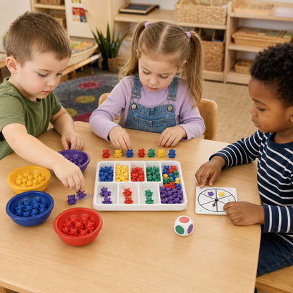 Three Bear Family classroom sorting and pattern activity