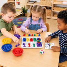 Three Bear Family Sort, Pattern & Play Activity Set – hands-on bear sorting and pattern activity – view 1