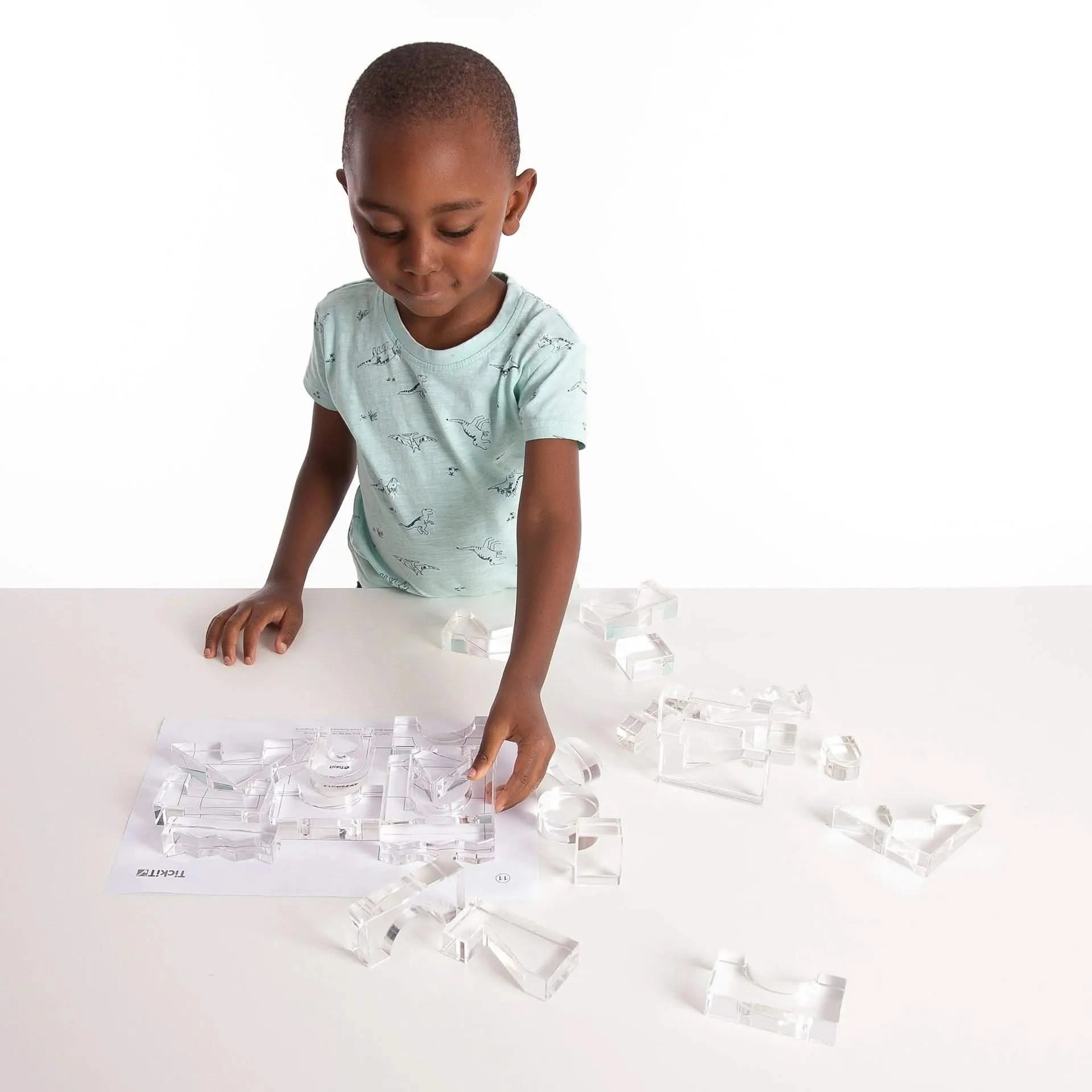 TickiT Clear Crystal Block Set-TickiT Clear Crystal Block Set