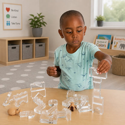 TickiT Clear Crystal Block Set-TickiT Clear Crystal Block Set