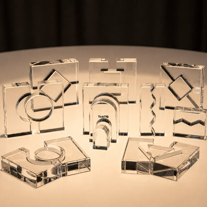 TickiT Clear Crystal Block Set-TickiT Clear Crystal Block Set