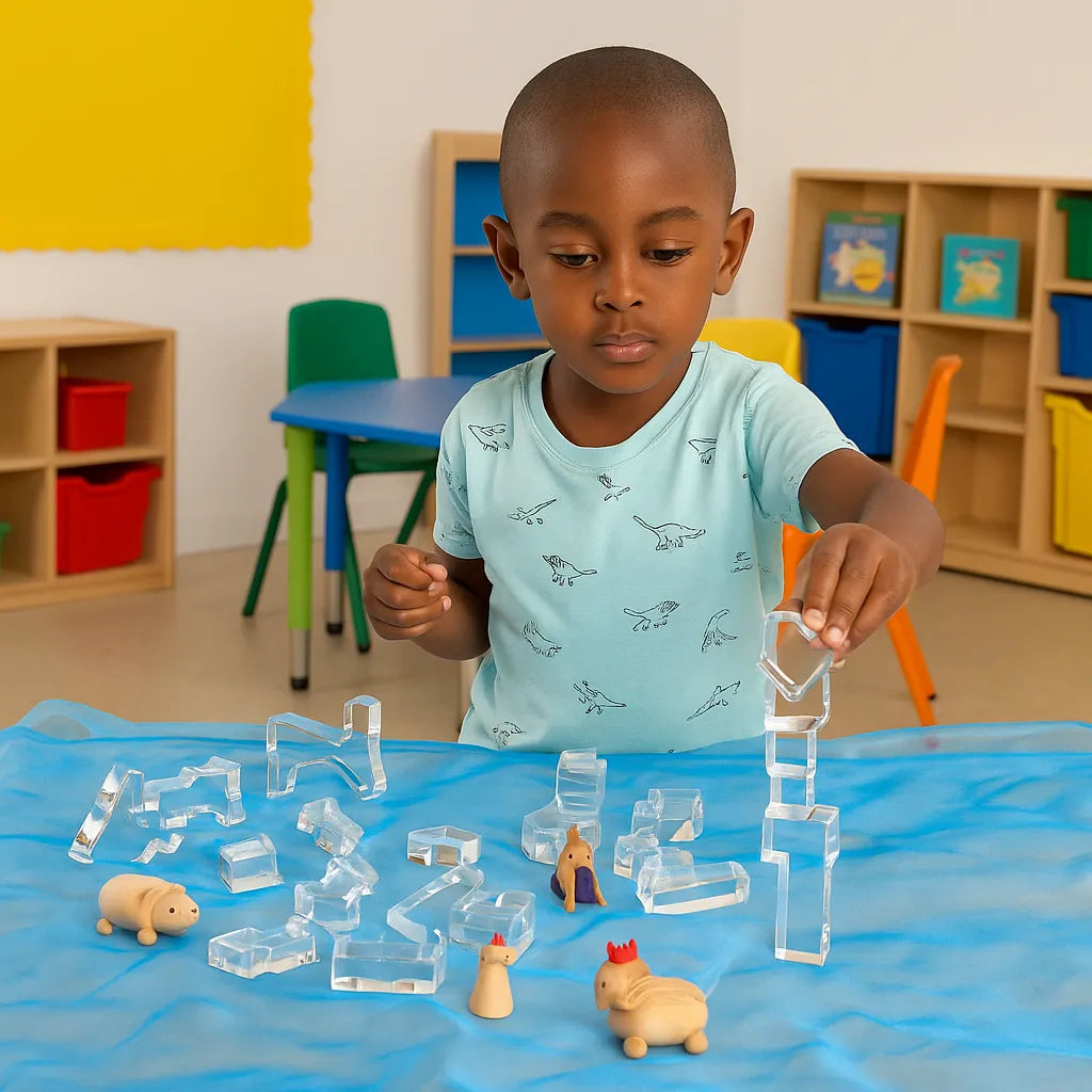 TickiT Clear Crystal Block Set-TickiT Clear Crystal Block Set