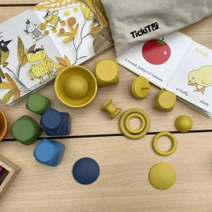 TickIT Rainbow Wooden Discs-TickIT Rainbow Wooden Discs