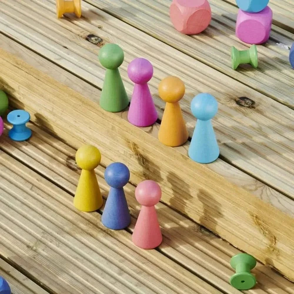 TickIt Rainbow Wooden Figures-TickIt Rainbow Wooden Figures