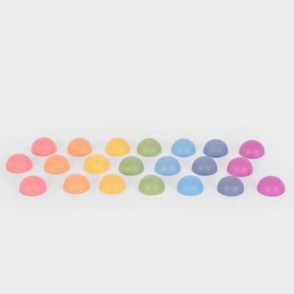 TickiT Rainbow Wooden Semispheres-TickiT Rainbow Wooden Semispheres