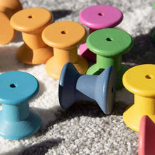 TickiT Rainbow Wooden Spools-TickiT Rainbow Wooden Spools