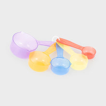 TickiT Translucent Colour Measuring Cups – five-piece set