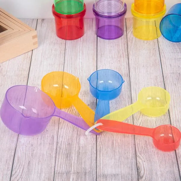 Tickit Translucent Colour Measuring Cups-Tickit Translucent Colour Measuring Cups