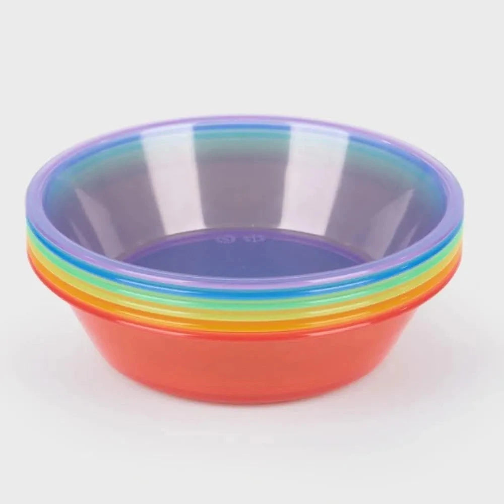 TickiT Translucent Colour Sorting Bowls-TickiT Translucent Colour Sorting Bowls