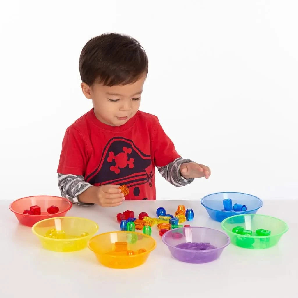 TickiT Translucent Colour Sorting Bowls-TickiT Translucent Colour Sorting Bowls