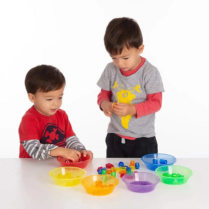 TickiT Translucent Colour Sorting Bowls-TickiT Translucent Colour Sorting Bowls