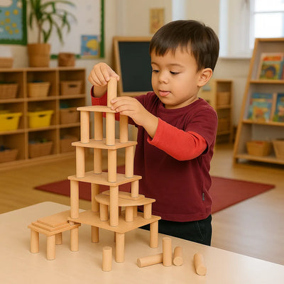 TickiT Wooden Architect Columns-TickiT Wooden Architect Columns