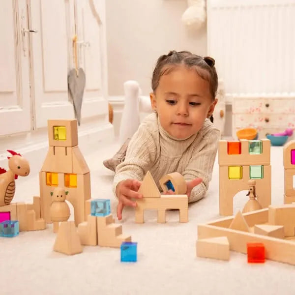 TickiT Wooden Building Gem Blocks-TickiT Wooden Building Gem Blocks