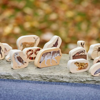 TickiT Wooden Forest Animal Blocks Set of 30-TickiT Wooden Forest Animal Blocks Set of 30