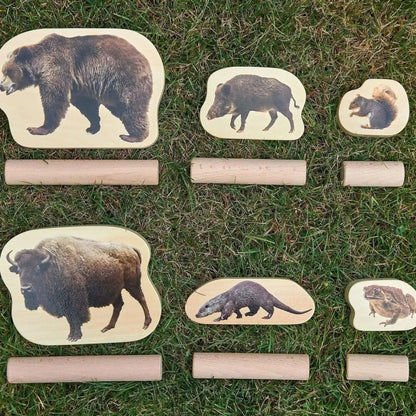 TickiT Wooden Forest Animal Blocks Set of 30-TickiT Wooden Forest Animal Blocks Set of 30