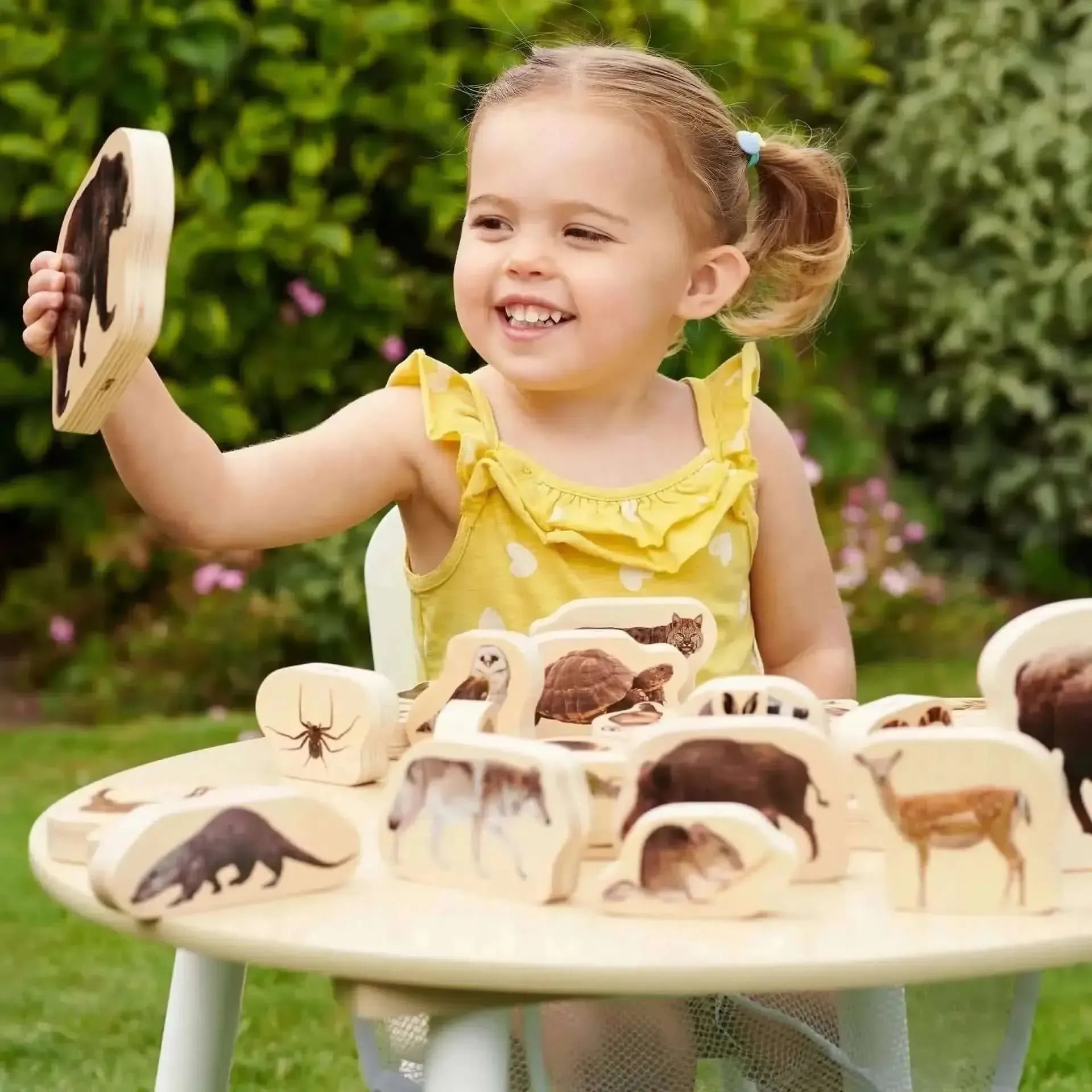 TickiT Wooden Forest Animal Blocks Set of 30-TickiT Wooden Forest Animal Blocks Set of 30