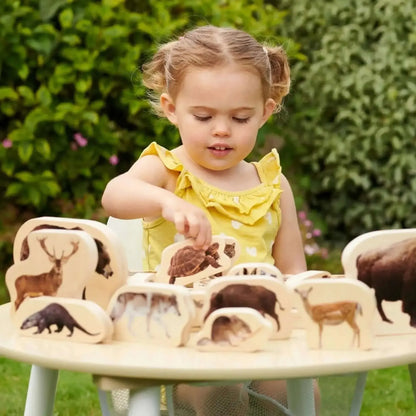 TickiT Wooden Forest Animal Blocks Set of 30-TickiT Wooden Forest Animal Blocks Set of 30