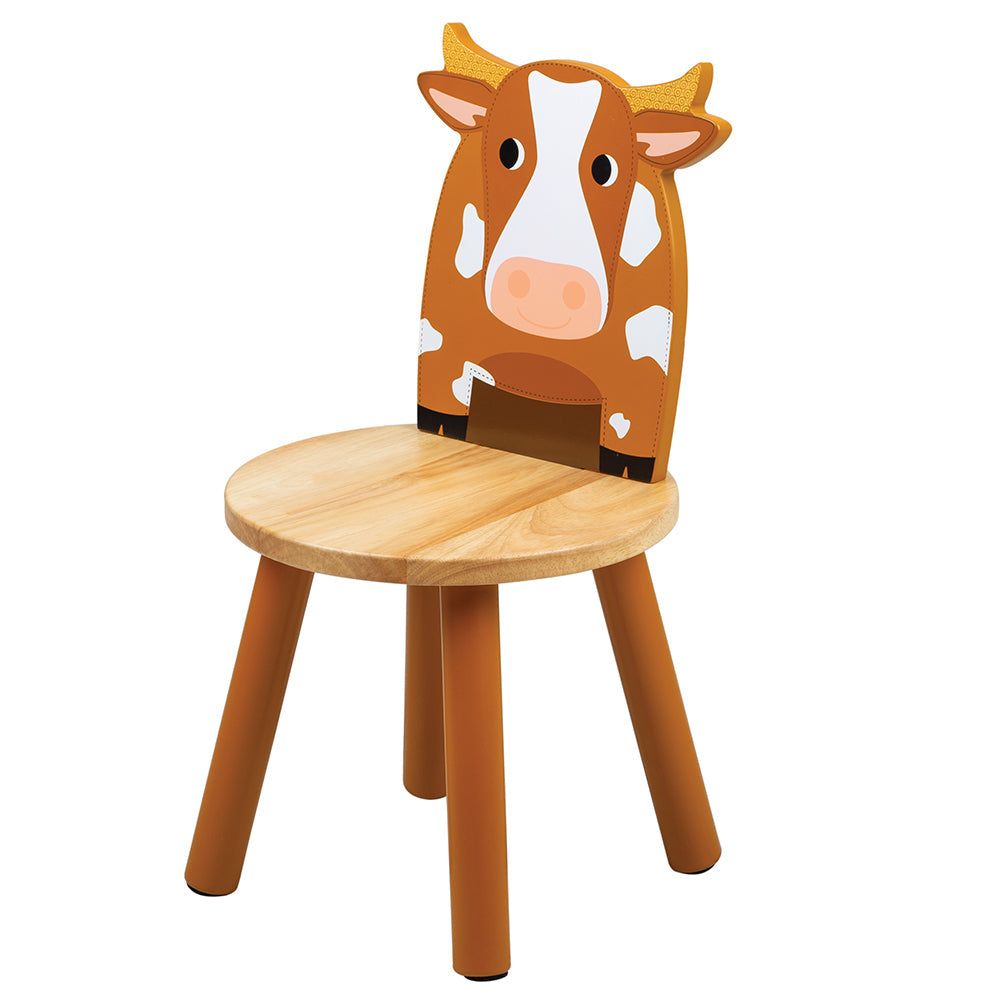 Tidlo Farm Furniture Pack, Transform the playroom, nursery or bedroom with our exclusive Tidlo Farm Furniture Pack. Features a farm-themed kids wooden table plus cow, pig, sheep, and chicken chairs. Perfect as a play table or dining table. Indoor use only. Made from high-quality, responsibly sourced materials, each piece in this kids furniture set is designed for little people to enjoy. Tidlo Farm Animal Table Farm Kids Wooden Table Sturdy wooden table with illustrations of a cow, pig, sheep & chicken 60cm 